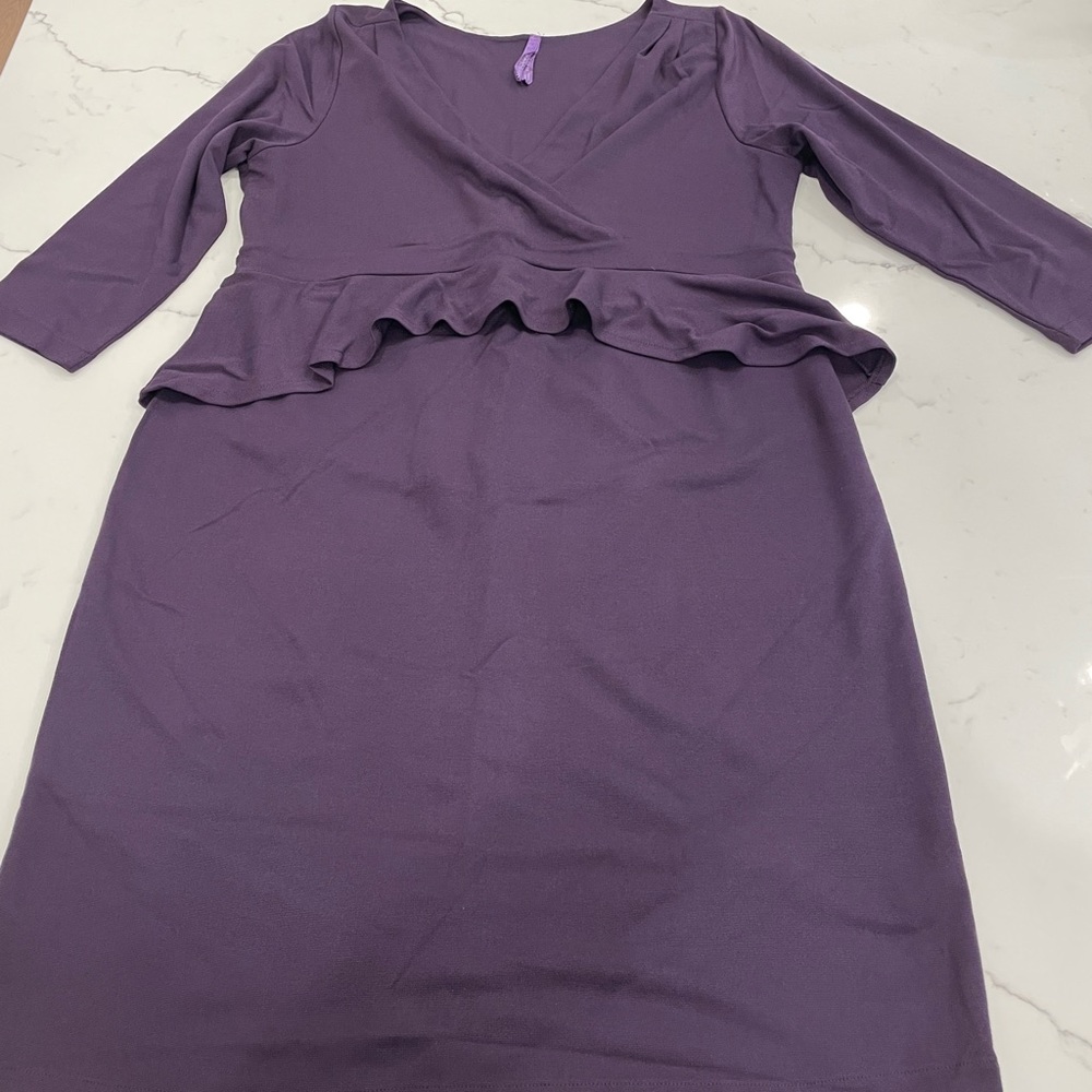 Seraphine Purple Maternity Dress Size 12